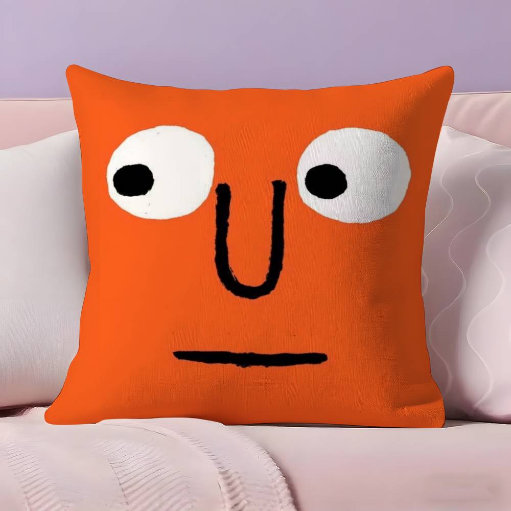 

J-Jean J-Jullien Art Pillow Case Pillowcase Ultra Soft Skin Friendly Fabric Cloud Like Comfort & Concealed Zipper 12x12Inch