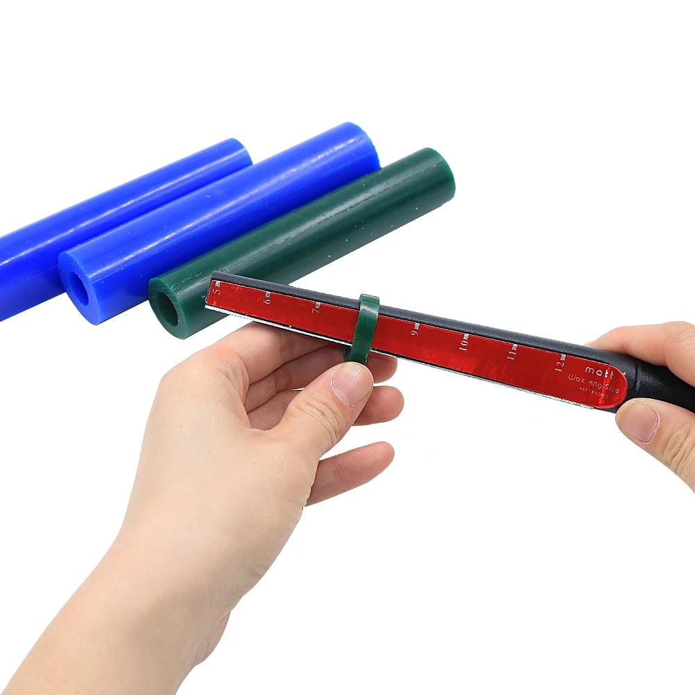 Wax Ring Sizer Ring Mandrel Finger Stick Ruler Jewelry Size Carving Cutter Tool for Ring Maker and Repairing Workers Wax Carving