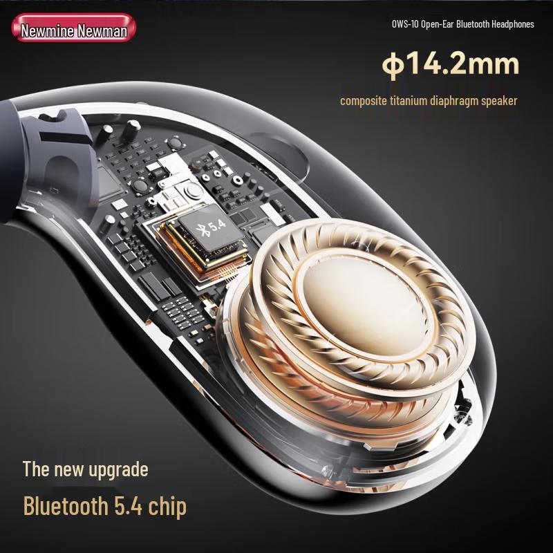 Newman OWS-10 Open-Ear Bone Conduction Bluetooth Headphones