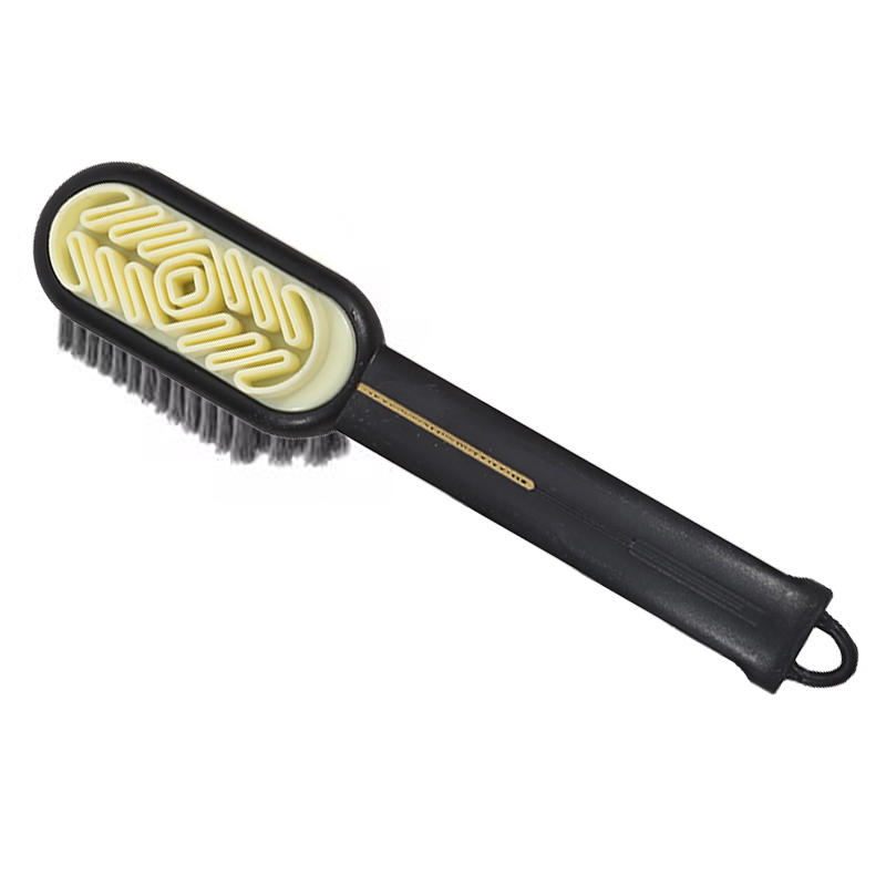 

2-сторонняя щетка для чистки замши с длинной ручкой, щетка для обуви, очиститель кроссовок, пятен от пыли, очиститель ботинок, пятен от резиновой щетки чёрный