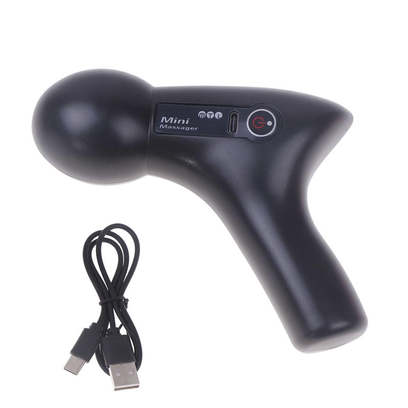 Mini Massage Gun Usb Rechargeable Portable Full Body Muscle Massage 4-Speed Adjustable Fascia Gun