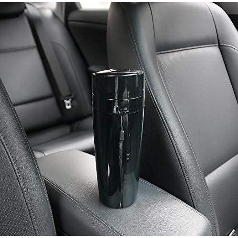 12V/24V Car Heating Cup Portable Stainless Steel Touch screen Digital Display Water Warmer Bottle Thermos cup Car Kettle
