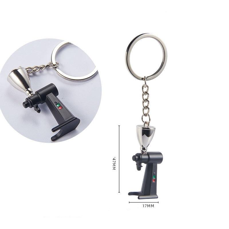 Coffee Supplies Key Chain Fashion Zinc Alloy Key Chain Coffee Appliance Accessories Design Key Chain Decoration Holiday Gift