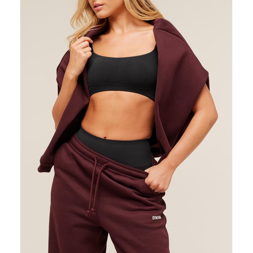 Gymshark Gemütliche Luxus-Jogginghose mit Bündchen Reich Kastanienbraun B5b8w Nbzq