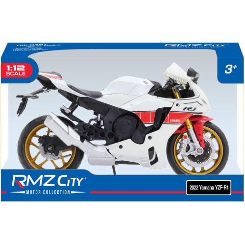 Doyusha Diecast Motorcycle 1/12 Scale 2022 Yamaha YZF-R1 White Finished Product
