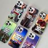 Husă de telefon San Andreas G-GTA Pentru iPhone 16 15 14 13 12 11 Pro Max 17 Plus Husa Colorată