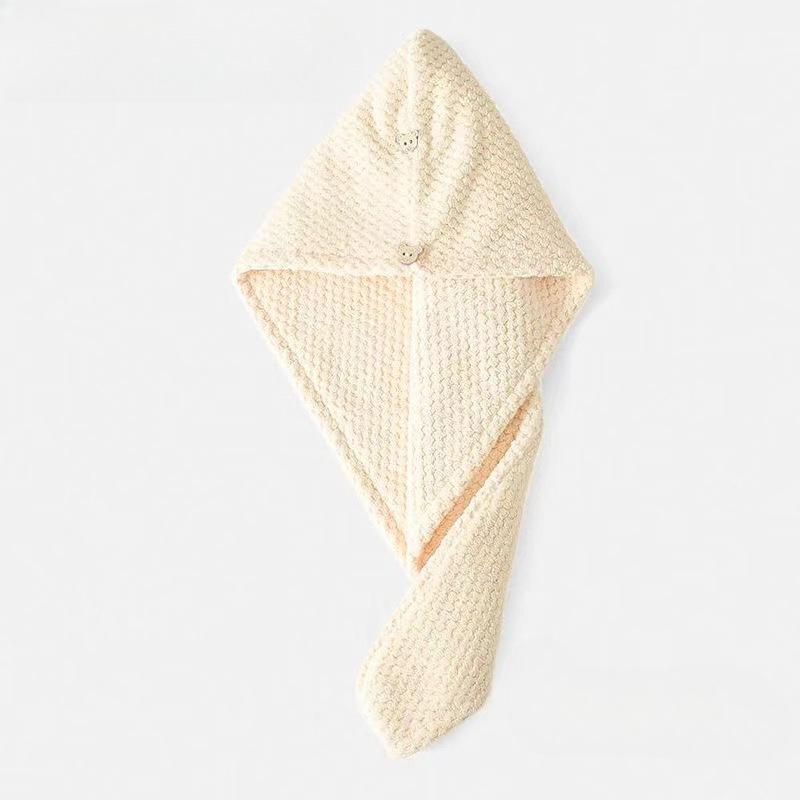 Hair Drying Cap Women's Water Absorbent Pineapple Coral Fleece Hair Drying Towel Long Hair Thickened Shower Cap Wrap Turban