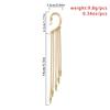 High Quality Long Tassel Clip Earring Fashion Statement Ear Cuff Fake Piercing Vintage Pendientes for Women Goth Jewelry Gift