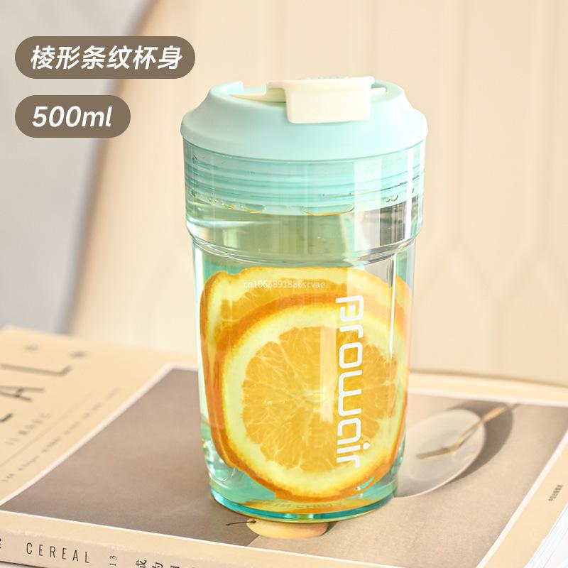 500ml Trinkbecher Fallfest Student Milch Tee Tasse Sommer Tragbar Niedlich Große Kapazität Tasse Kinder Wasserflasche Niedliche Wasserflasche