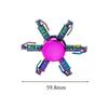 New Colorful Rainbow Alloy Fingertip Gyro Decompression Creativity Finger Spinners Hand Fidget Small Toys