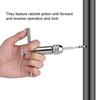 Adjustable M3-8 M5-12 Silver T-Handle Ratchet Tap Holder Wrench Set with 5pc M3-M8 Machine Screw Thread Metric Plug T-shaped Tap