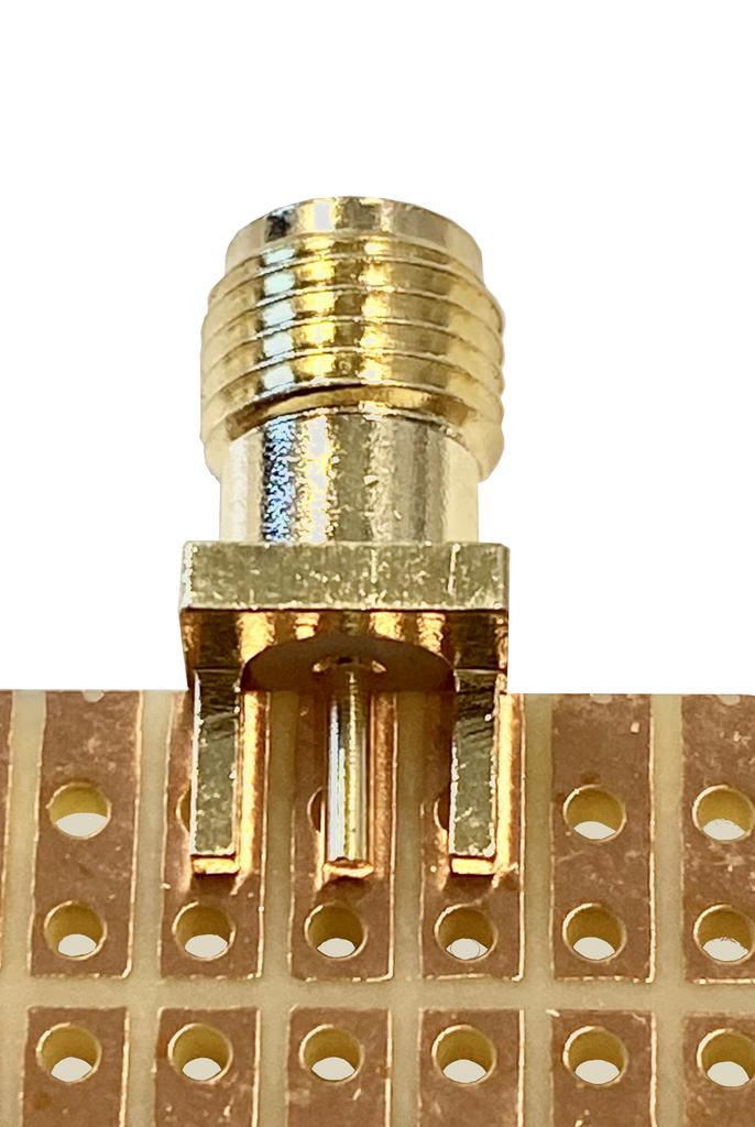 SMA-RP Socket Straight for PCB Edge 1.6mm