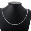 40-75cm 925 Sterling Silver 16-30 Inches Fine 4mm Chain Necklaces For Women Fashion Jewelry