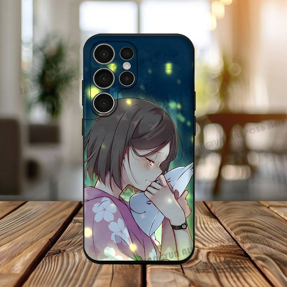 

Cartoon Hotaru Gin Silicone Case For Samsung S25 24 23 22 21 20 Plus Ultra 5G Lite Shockproof Cover Samsung S20plus5G