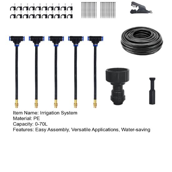 Gartenbewässerungssystem Bewässerungsschlauch mit verstellbaren 360-Grad-Biegedüsen Automatisches Tropfbewässerungsset