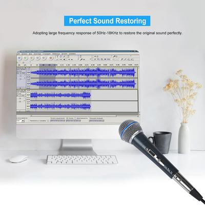 Dynamic 140dB SPL 6.5mm   KTV Microphone 2.5mv/pa High Sensitivity Clr Wired Microphone