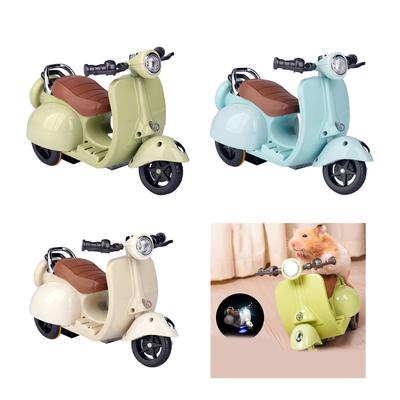 Fun Scooter Guinea Pigs Toy with Colorful Lights and Music Scooter Figurines Exciting Hamster Scooter Toy Fun Miniatures