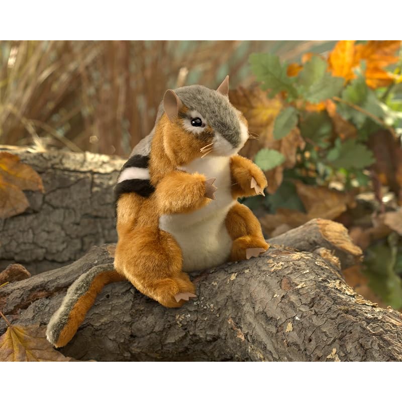 Folkmanis Chipmunk Hand Puppet Brown