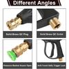 Short Pressure Washer Gun with 5 Nozzle Tips,High Pressure Water Gun with M22-14 Male Plug and 1/4¡± Quick Connector - Foam Gun Kit Compatible with
