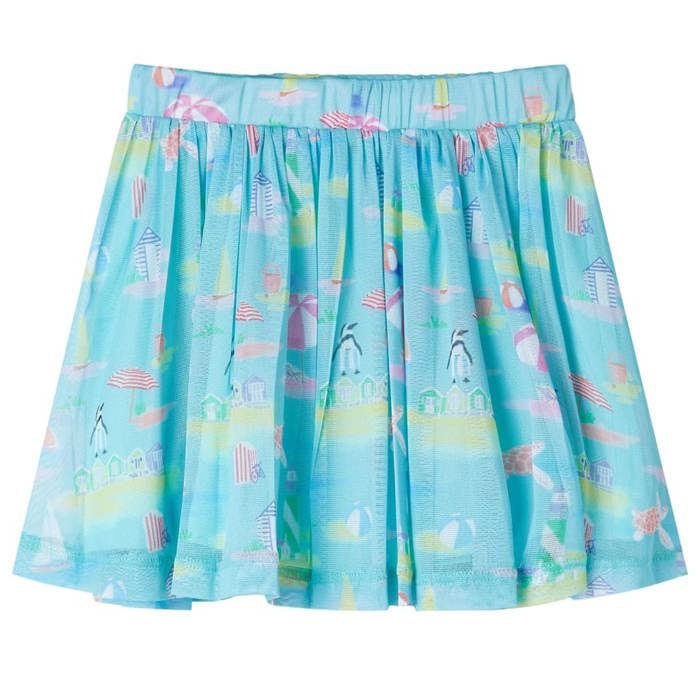 Pleated Skirt for Children Light Aqua 5 Sizes Available
