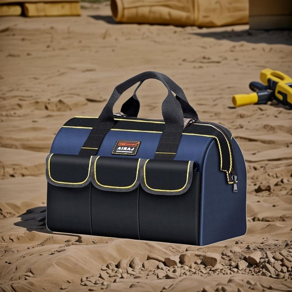 Thickened Large Capacity Electrician Tool Kit Waterproofed Wear-Resistant Upgrade Oxford Cloth Multi-Pocket Storage Tool Bag