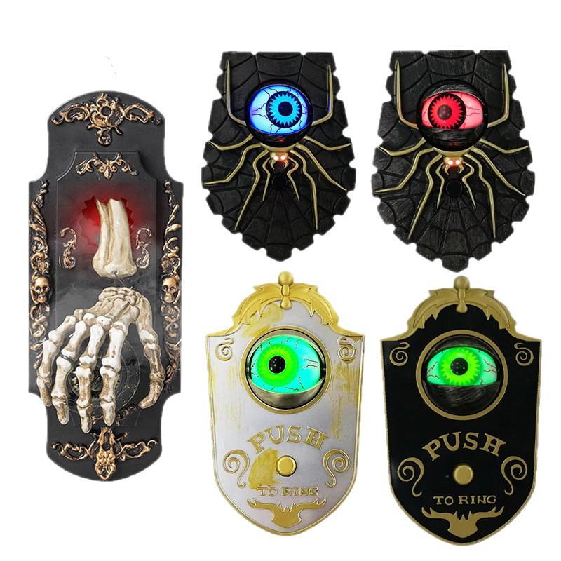 Sonnette d'Halloween Œil Effrayant Accessoire Décoration Fête Maison Hantée