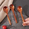 Japanischer Natürlicher Holzlöffel Lang Honig Rührlöffel Baby Esslöffel Trink Breilöffel Haushalts Geschirr Zubehör