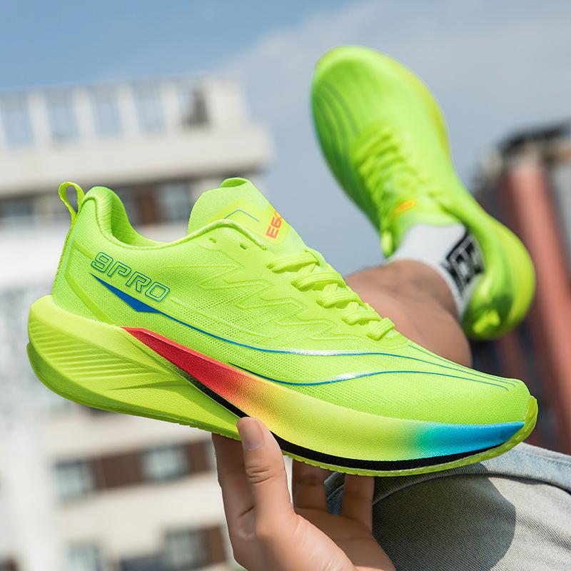 Professional jogging marathon sports running shoes summer breathable raw casual running shoes carbon plate wear-resistant new models