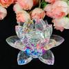 Reiki Crystal Products Vastu/Feng Shui Transparent Crystal Lotus for Positive Energy A Gift