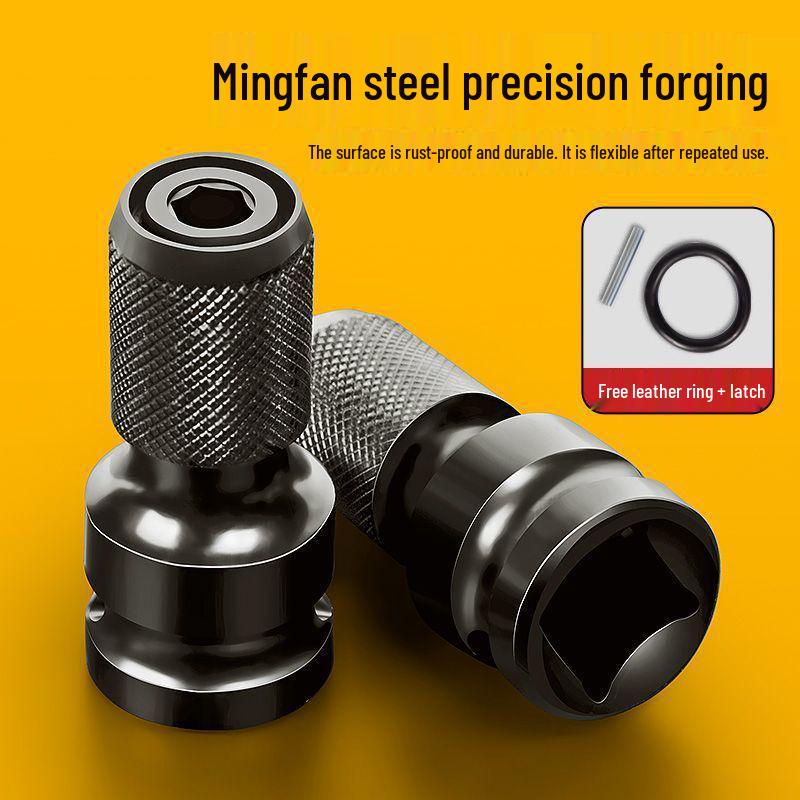 Universal Electric Wrench Conversion Socket To Hex Bit Adapter with Telescopic Spring Sleeve
