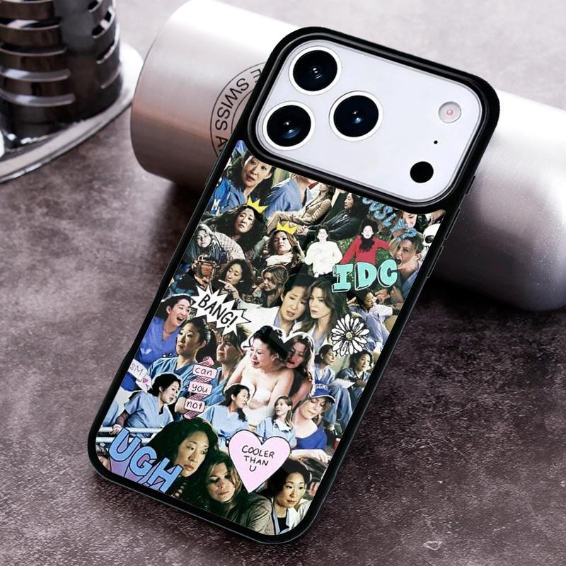 Greys Anatomy TV Show Meredith Phone Case for iPhone 17 16 15 Pro Max Air 14 13 12 11 Plus Shockproof Cover