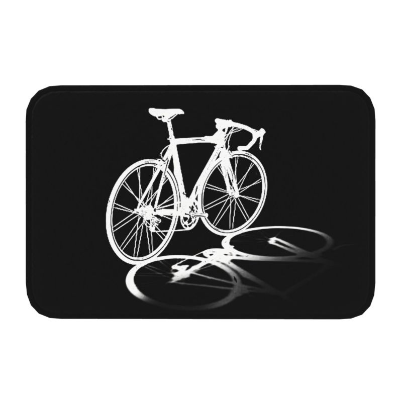 Mountain Bike Front Door Mat Anti-Slip Outdoor Absorbent Bicycle Racing MTB Biker Doormat Kitchen Bedroom Entrance Rug Carpet