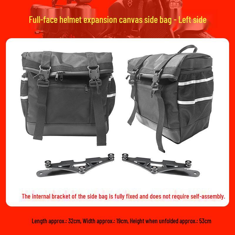 Wu Ji CU530 Quick Release Waterproof Motorcycle Saddlebags - Touring Panniers Accessories