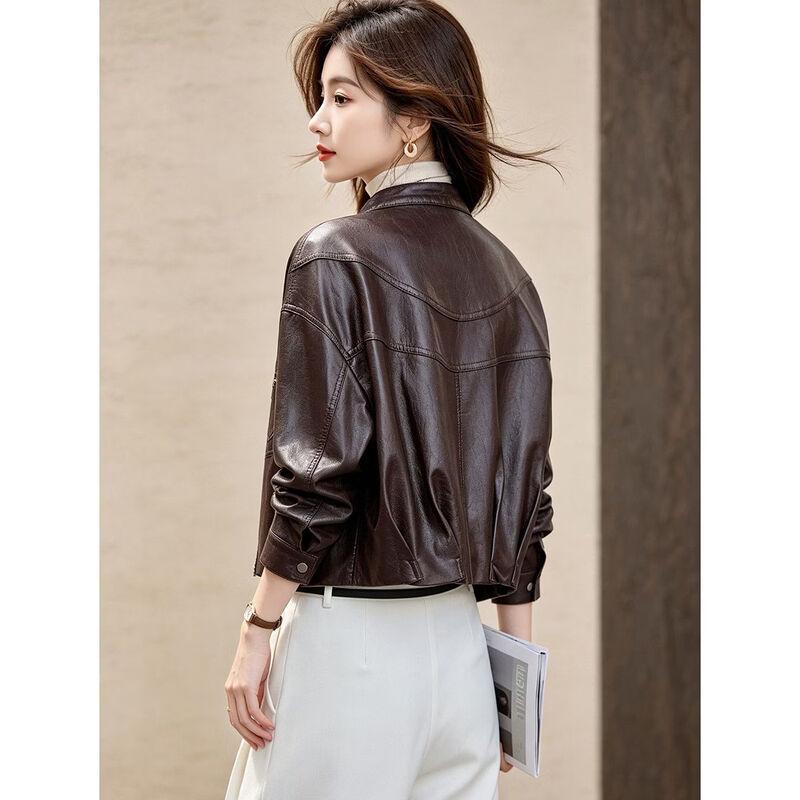 D.F.DEAR Women's Short Zipper Pocket Jacket