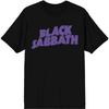 Bioworld Black Sabbath Wavy Logo Design Black T-Shirt