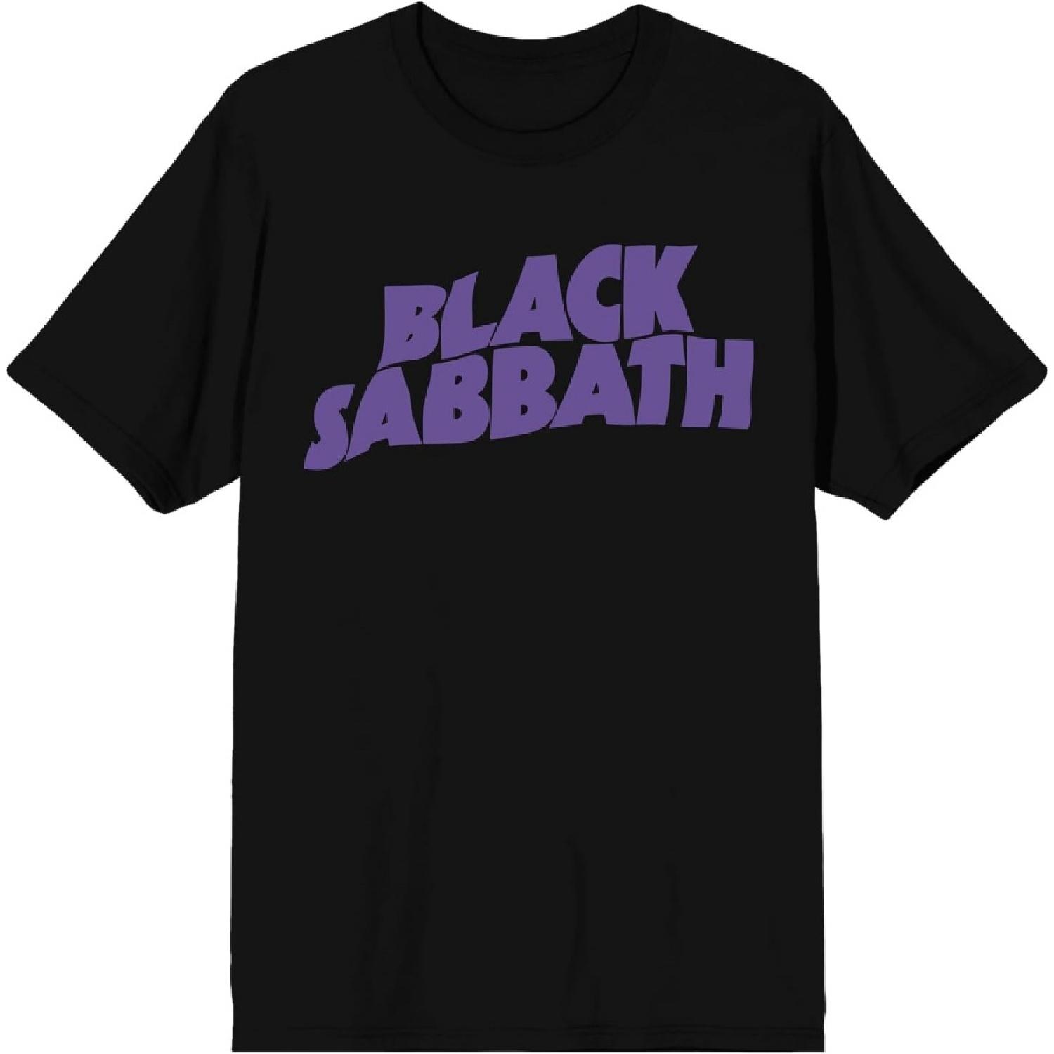 Черная футболка Bioworld с волнообразным логотипом Black Sabbath S