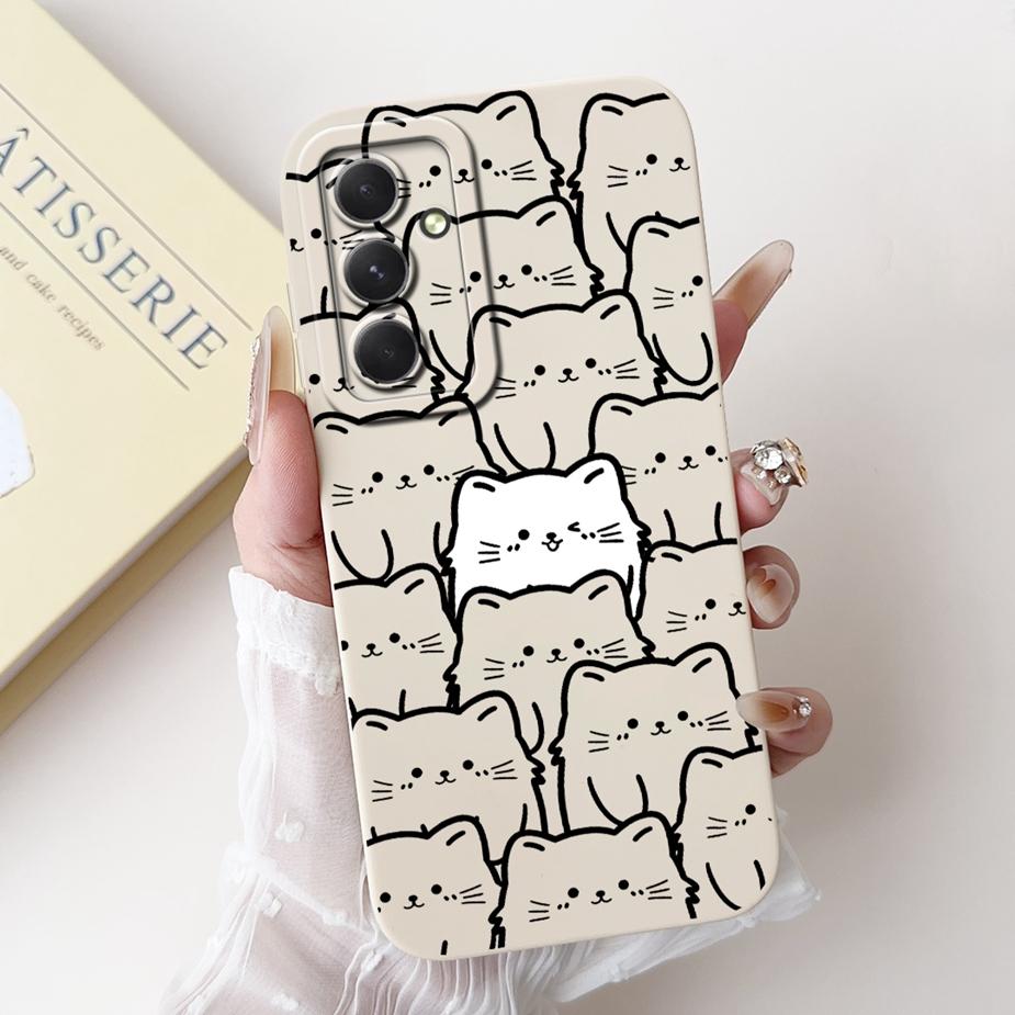 For Samsung Galaxy S24 FE Case SM-S721B Cute Fashion Cartoon Cover Soft TPU Phone Case For Samsung S24 FE S24FE Shell 6.7'' Bags