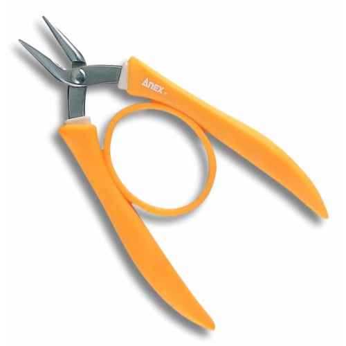 

ANEX SUS410 Pliers with Grip, Double Round, 135mm, No. 253 [Compact and Easy to Grip] for Beading, Crafting, Wire, and Tsumami Zaiku, Beginners
