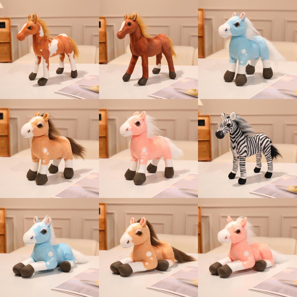 Plush Horse Toy With Pp Cotton Filling For Childrens Playroom Decor