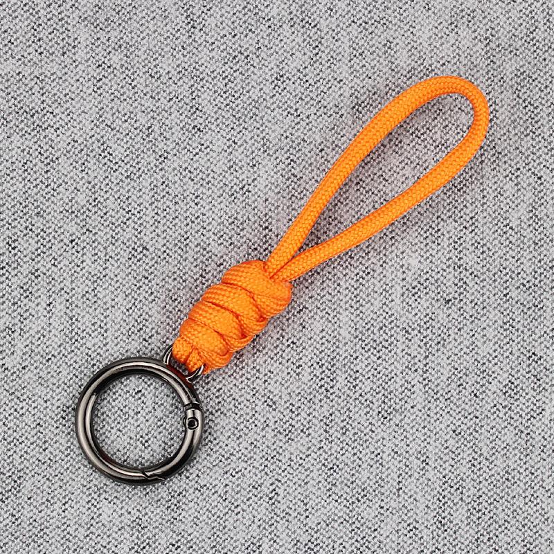 Color Combination Knot Mobile Lanyard Creative Short Braided Lanyard Mobile Phone Case Key Ring Can Be Detachable Anti-loss Rope