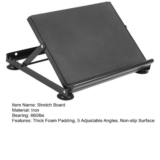 Stretch Board Heavy Duty Slant Board Calf Stretcher for Squat 600lbs Weight Capacity Adjustable Achilles Incline Balance Relieving Plantar Fasciitis