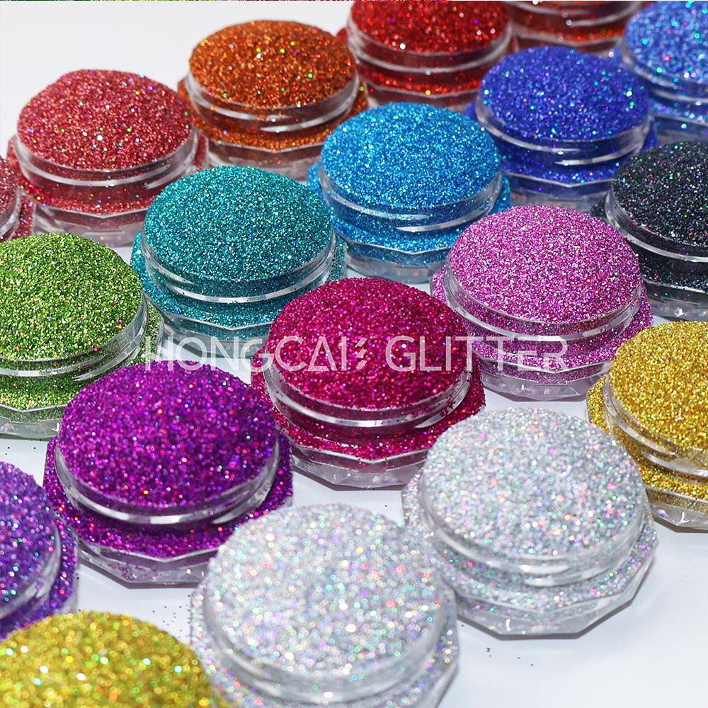 Holographic Extra Fine Glitter Powder Bulk Nails Glitter for Resin Tumblers Polyester Glitters