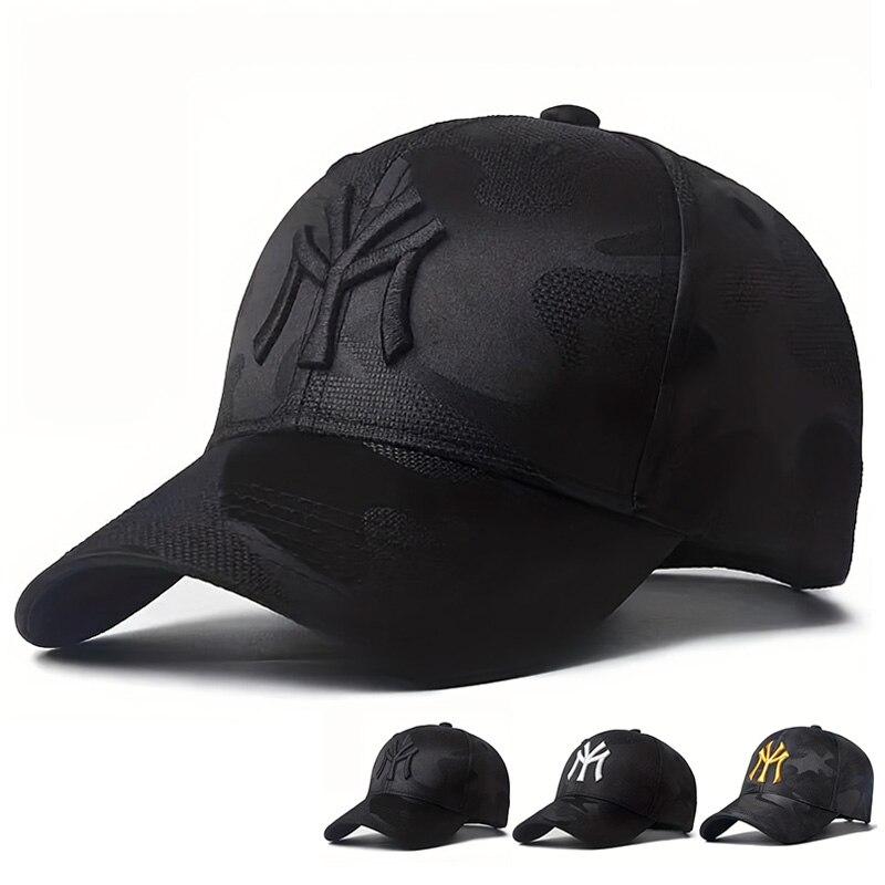 Cappelli da Baseball Mimetici con Ricamo di Lettere alla Moda per Primavera e Autunno, Cappelli Casual Regolabili da Esterno, Cappello Parasole