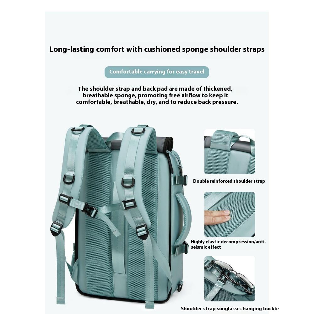 Travel Backpack Women's Large Capacity Ultra Lightweight Multifunctional Luggage Bag Hand Crossbody Travel Men's Backpack