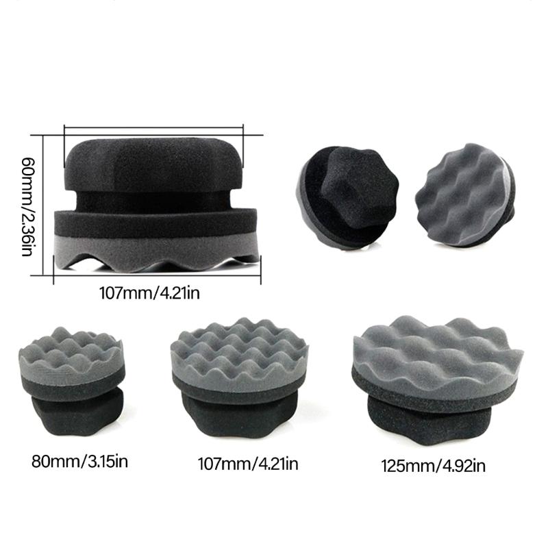 Car Tire Wax Applicator Sponge Multifunctional Tire Waxing Spong Wax Applicator Designed for Simple Grip & Repeated Use