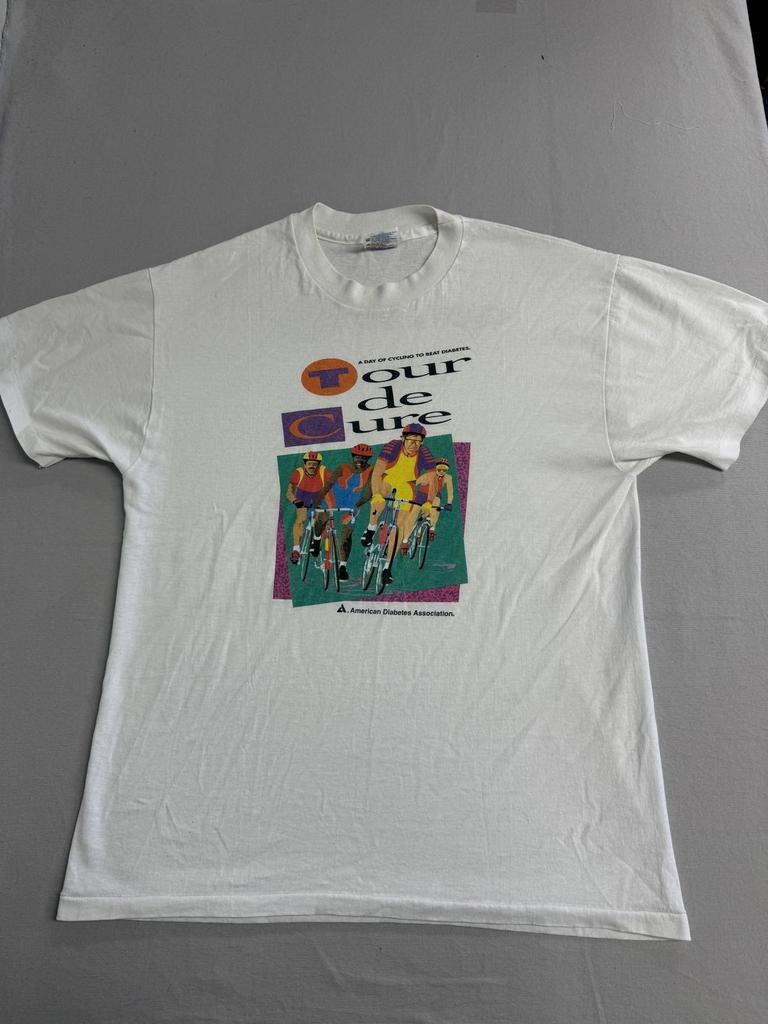 Vintage ADA Tour De Cure T-shirt American Association L