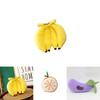 High-quality Fruit Vegetable Plush Dolls With Keychain Adorable Comfortable Realistic