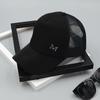 Women's M Letter Mesh Baseball Cap Breathable Trucker Hat Adjustable Summer Sun Hat