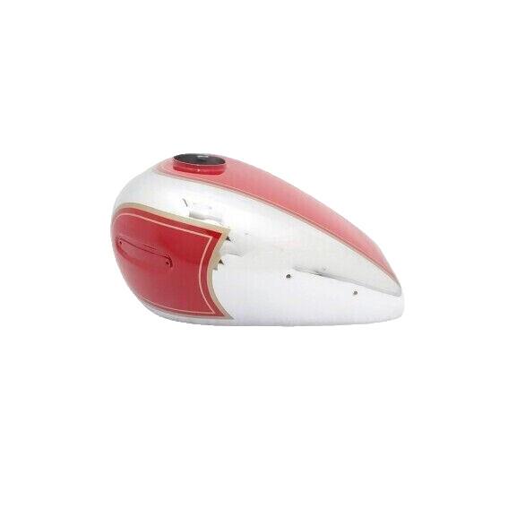 ARIEL 350CC RED PAINTED & CHROME FUEL PETROL GAS TANK STEEL |Fit For