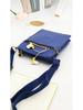 2023 New Solid Color Multi-Layer Canvas Crossbody Phone Bag - Simple, Small Crossbody Women's Bag